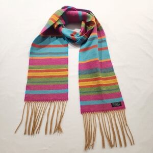 Soft Colourful Stripe Acrylic Scarf ❄️